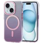 For iPhone 15 TGVIS Aurora Series MagSafe Magnetic Phone Case(Gradient Pink) - 1