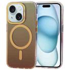 For iPhone 15 Plus TGVIS Aurora Series MagSafe Magnetic Phone Case(Gradient Orange) - 1