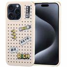 For iPhone 15 Pro TGVIS Cool Series Heat Dissipation Phone Case(Khaki) - 1
