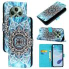 For OPPO Reno12 F Global Colored Drawing Pattern Plain Weave Leather Phone Case(Undersea Mandala) - 1