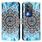 For OPPO A3 Pro 5G India Colored Drawing Pattern Plain Weave Leather Phone Case(Undersea Mandala) - 2