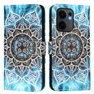 For OPPO Reno13 F 5G Global Colored Drawing Pattern Plain Weave Leather Phone Case(Undersea Mandala) - 2