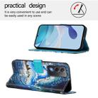For OPPO A5 5G Global Colored Drawing Pattern Plain Weave Leather Phone Case(Waves And Sun) - 3