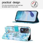 For OPPO A5 5G Global Colored Drawing Pattern Plain Weave Leather Phone Case(Tower Butterfly) - 3