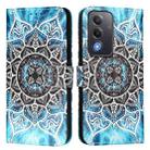 For OPPO A5 5G Global Colored Drawing Pattern Plain Weave Leather Phone Case(Undersea Mandala) - 2