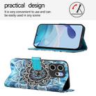 For OPPO Reno14 F 5G Colored Drawing Pattern Plain Weave Leather Phone Case(Undersea Mandala) - 3
