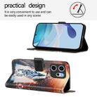For OPPO Reno14 F 5G Colored Drawing Pattern Plain Weave Leather Phone Case(Cats And Tigers) - 3