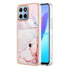 For Honor X8 5G / X6 4G Marble Pattern IMD Card Slot Phone Case(Rose Gold) - 1