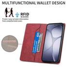 For Redmi K70 Ultra Business Solid Color Magnetic RFID Leather Phone Case(Red) - 3