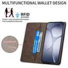 For Redmi K70 Ultra Business Solid Color Magnetic RFID Leather Phone Case(Brown) - 3