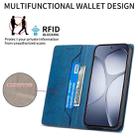 For Redmi K70 Ultra Business Solid Color Magnetic RFID Leather Phone Case(Blue) - 3