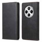 For Redmi 14C 4G Business Solid Color Magnetic RFID Leather Phone Case(Black) - 1