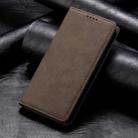 For Redmi A5 4G 171.7mm / Xiaomi Poco C71 Business Solid Color Magnetic RFID Leather Phone Case(Brown) - 2