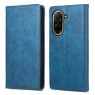 For Redmi A5 4G 171.7mm / Xiaomi Poco C71 Business Solid Color Magnetic RFID Leather Phone Case(Blue) - 1