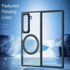For Samsung Galaxy Z Fold Special DUX DUCIS Aimo Mag Series TPU + PC MagSafe Frosted Feel Phone Case(Black) - 2