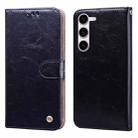 For Samsung Galaxy S24 Oil Wax Texture Shockproof Flip Leather Phone Case(Black) - 1