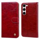 For Samsung Galaxy S24 Oil Wax Texture Shockproof Flip Leather Phone Case(Red) - 1