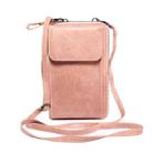 Elephant Pattern Multifunctional Cross Bag Phone Case(Light Pink) - 1