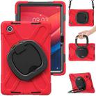 For Lenovo Tab M11 /Xiaomi Pad 11 2024 Silicone Hybrid PC Tablet Case with Holder & Shoulder Strap(Red) - 1