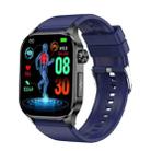 ET580 2.04 inch AMOLED Screen Sports Smart Watch Support Bluetooth Call /  ECG Function(Blue Silicone Band) - 1