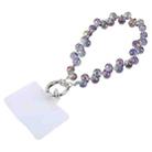 Colorful Crystal Rope Short Lanyard(Purple) - 1