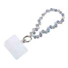 Colorful Crystal Rope Short Lanyard(Colorful Grey) - 1