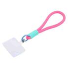 Silicone Nylon Rope Short Lanyard(Pink) - 1