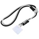 Two-color Adjustable Crossbody Mobile Phone Long Lanyard(Black White) - 1