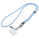 Flash Buckle Crossbody Mobile Phone Long Lanyard(Blue White) - 1