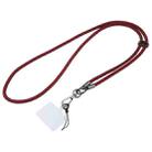 Flash Buckle Crossbody Mobile Phone Long Lanyard(Black Red) - 1