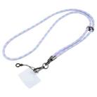 Flash Buckle Crossbody Mobile Phone Long Lanyard(Pink Blue) - 1