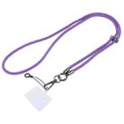 Flash Buckle Crossbody Mobile Phone Long Lanyard(Purple) - 1