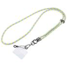 Flash Buckle Crossbody Mobile Phone Long Lanyard(Yellow Blue) - 1