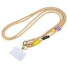 Hinge Adjustable Crossbody Mobile Phone Long Lanyard(Gold Yellow) - 1