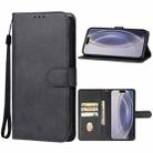 For iPhone 16 Pro Max Leather Phone Case(Black) - 1