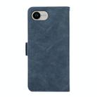 For iPhone 16e ABEEL Frosted Magnetic RFID Leather Phone Case(Blue) - 3
