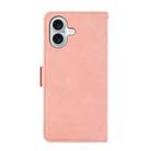 For iPhone 17 ABEEL Frosted Magnetic RFID Leather Phone Case(Pink) - 3