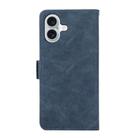 For iPhone 17 ABEEL Frosted Magnetic RFID Leather Phone Case(Blue) - 3