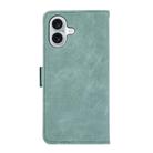 For iPhone 17 ABEEL Frosted Magnetic RFID Leather Phone Case(Cyan) - 3