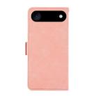For iPhone 17 Air ABEEL Frosted Magnetic RFID Leather Phone Case(Pink) - 3
