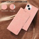 For iPhone 17 Air ABEEL Frosted Magnetic RFID Leather Phone Case(Black) - 4