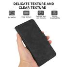 For iPhone 17 Air ABEEL Frosted Magnetic RFID Leather Phone Case(Black) - 6
