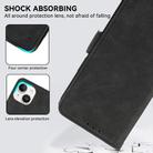 For iPhone 17 Air ABEEL Frosted Magnetic RFID Leather Phone Case(Black) - 7