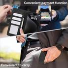 For iPhone 17 Air ABEEL Frosted Magnetic RFID Leather Phone Case(Black) - 11