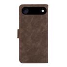 For iPhone 17 Air ABEEL Frosted Magnetic RFID Leather Phone Case(Brown) - 3