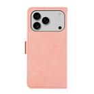For iPhone 17 Pro Max ABEEL Frosted Magnetic RFID Leather Phone Case(Pink) - 3