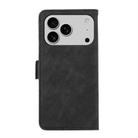 For iPhone 17 Pro Max ABEEL Frosted Magnetic RFID Leather Phone Case(Black) - 3