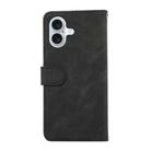 For iPhone 17 ABEEL Color Block Magnetic RFID Leather Phone Case(Black-Green) - 3