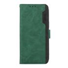 For iPhone 17 ABEEL Color Block Magnetic RFID Leather Phone Case(Green-Black) - 2