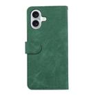 For iPhone 17 ABEEL Color Block Magnetic RFID Leather Phone Case(Green-Black) - 3
